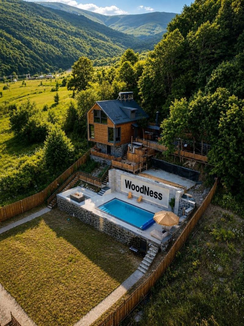 Cottage with 3 bedrooms, pool and sauna, for 8 guests, 100 m²